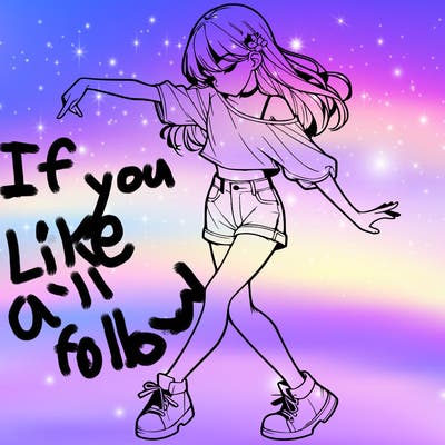 realistic girl danceing