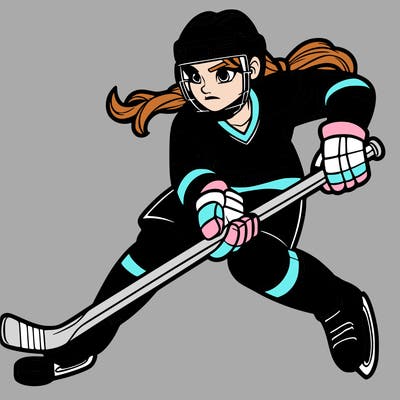 hockey player  female
