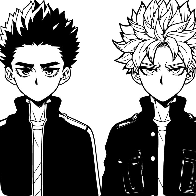izuku midorya and katsuki bakugo