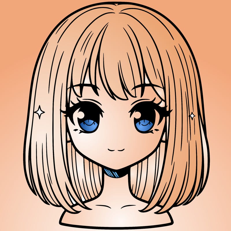 straight haired girl