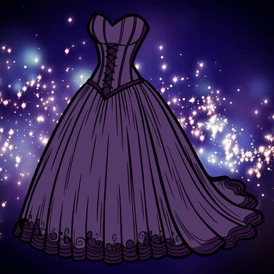 wedding dress-corset and a long and flowy skirt