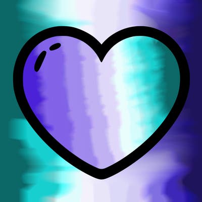 a blank heart