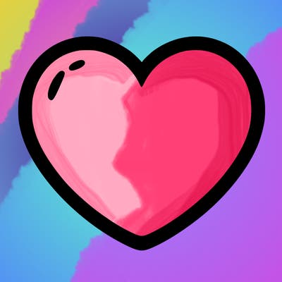 a blank heart