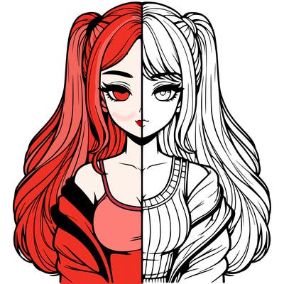 realistic girl split