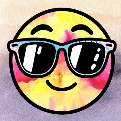 emoji with sunglasses