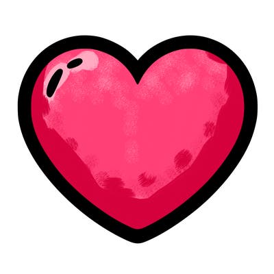a blank heart