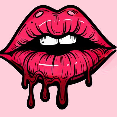 lips that look realistic and drip
