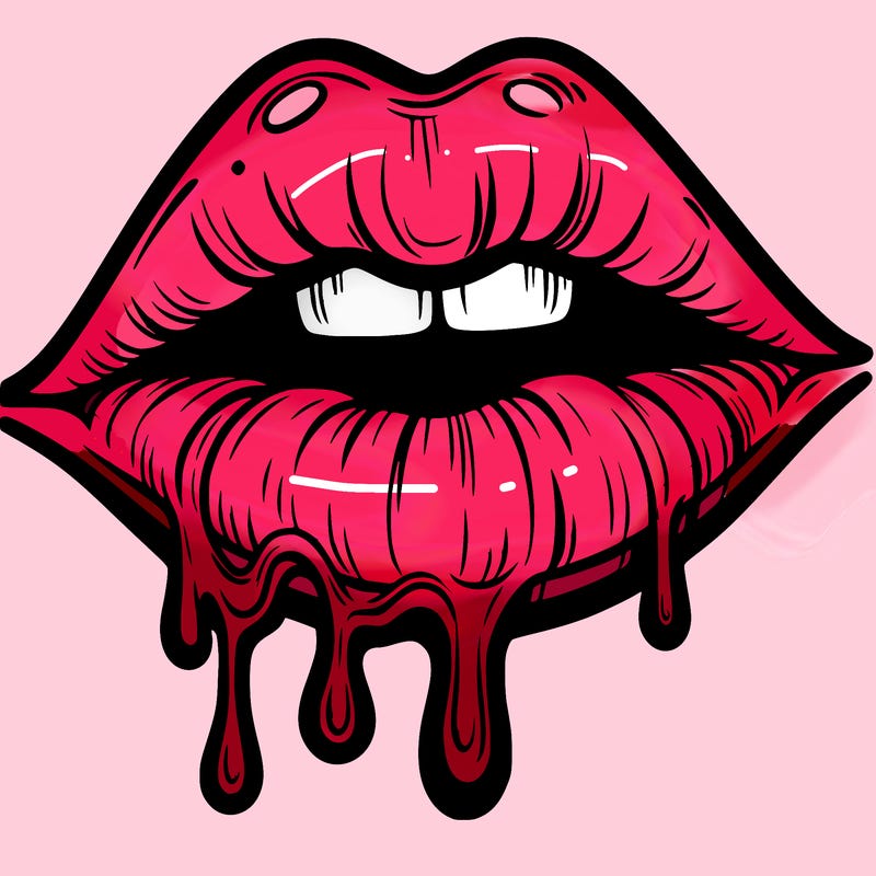 lips that look realistic and drip