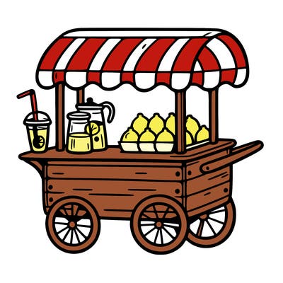 simple lemonade cart