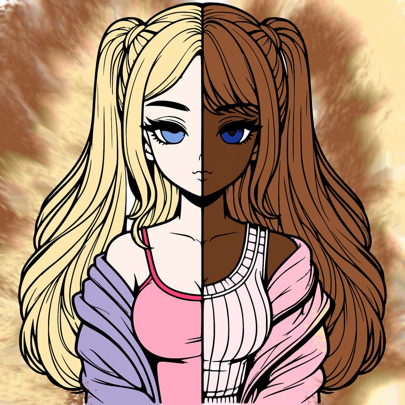 realistic girl split