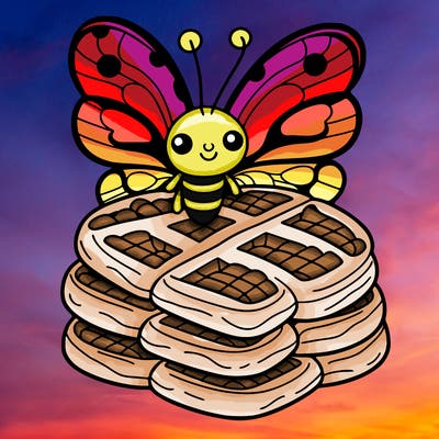 butterfly waffles