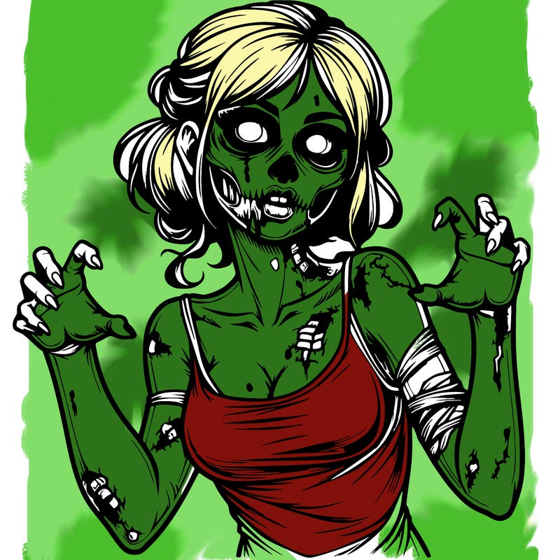 realistic zombie girl