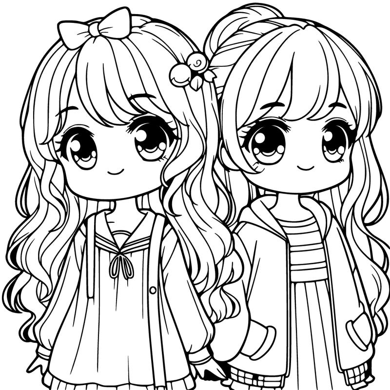 a girl and her friend