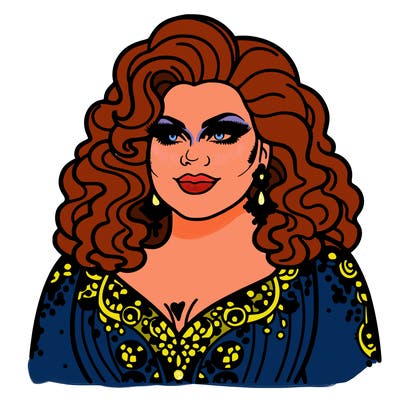realistic plus size drag queen