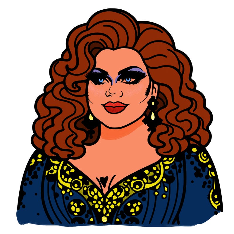 realistic plus size drag queen