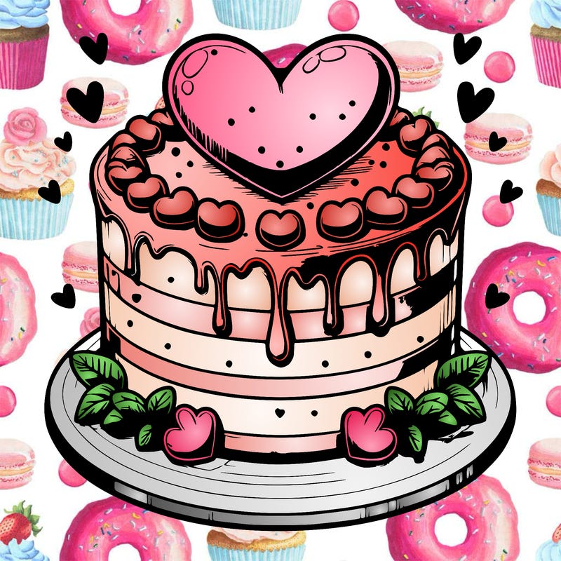 realistic heart cake