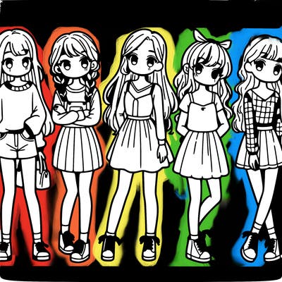 a lot of girls