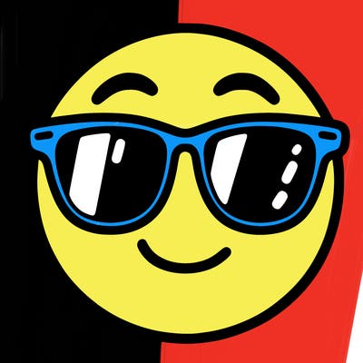 emoji with sunglasses