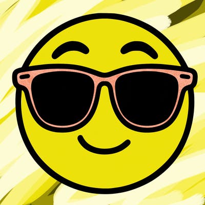 emoji with sunglasses