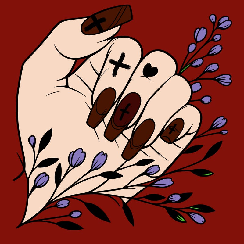 nails with french tip