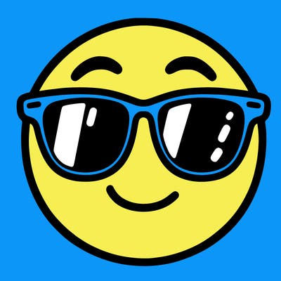 emoji with sunglasses