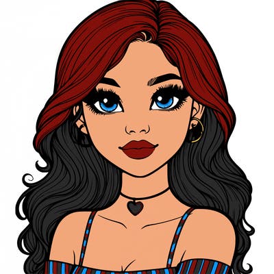 realistic pretty girl