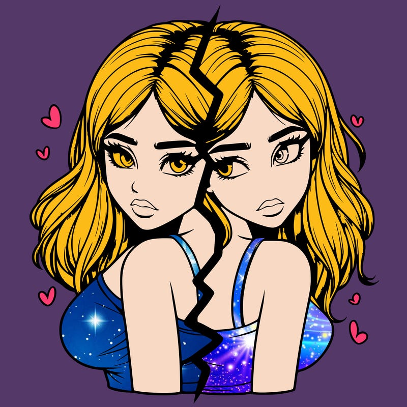 realistic girl split