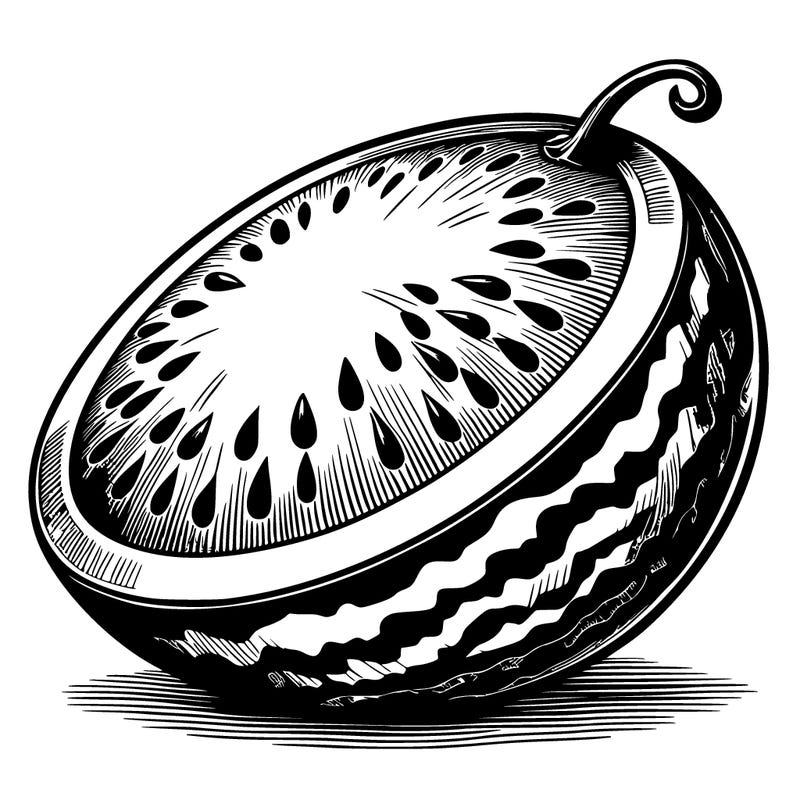 realistic, watermelon