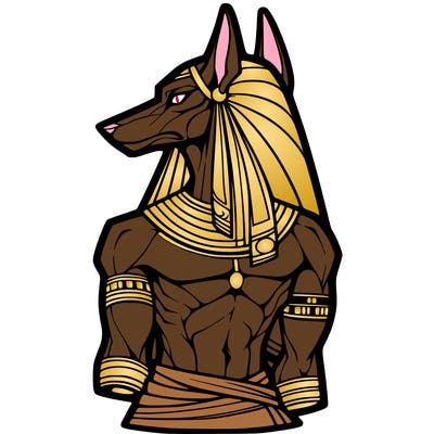 anubis in human form