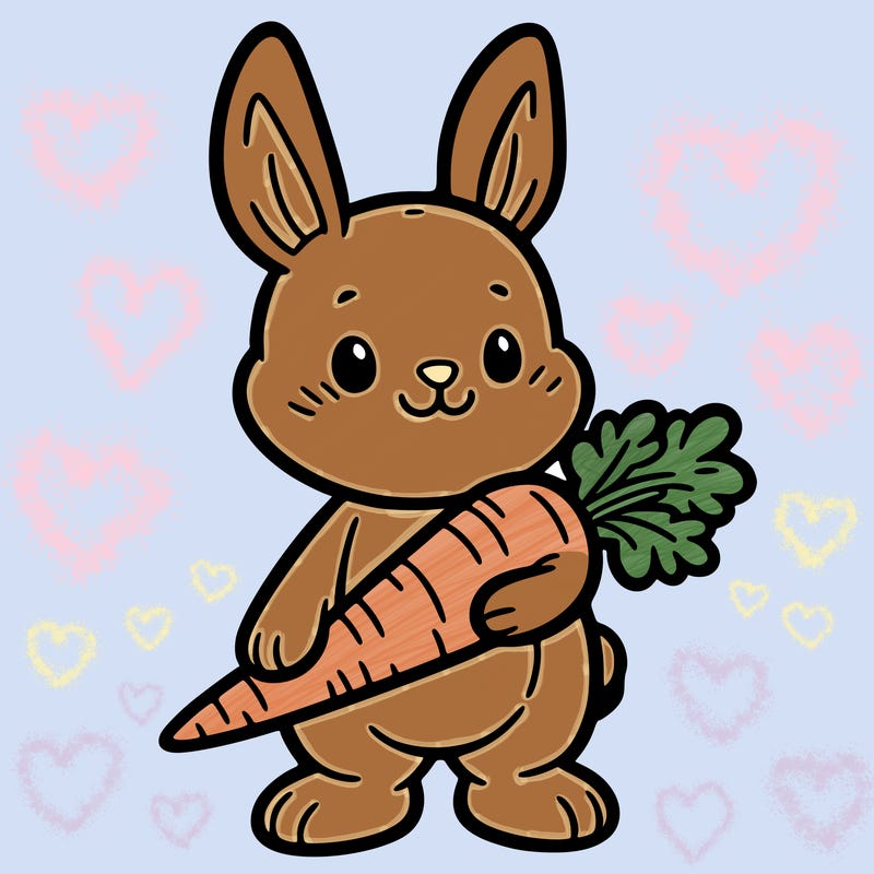 bunny with carrot