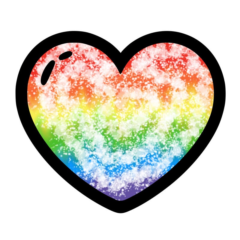 a blank heart