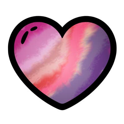 a blank heart