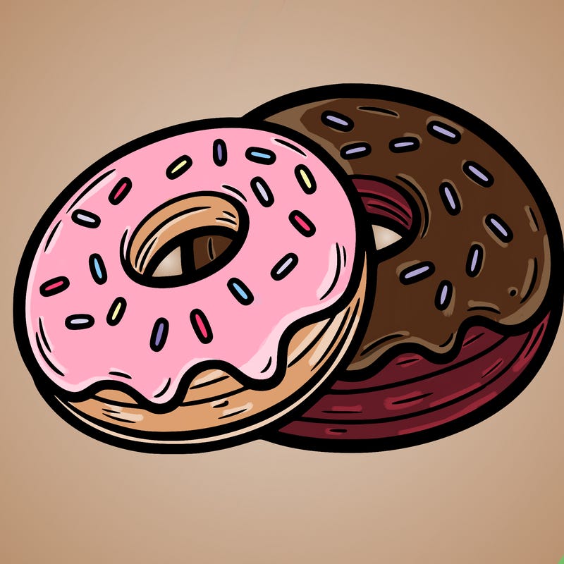 a piece of food doughnuts