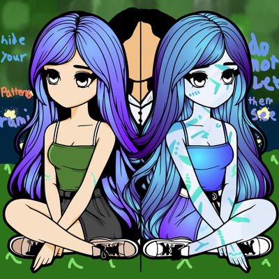 realistic girl split