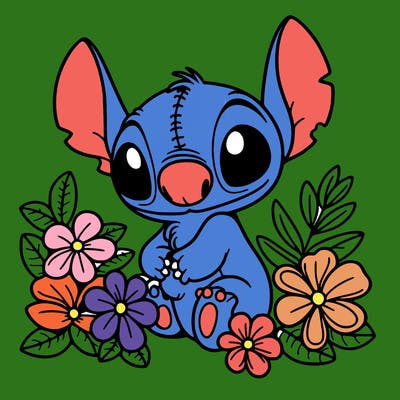 stich and flowers