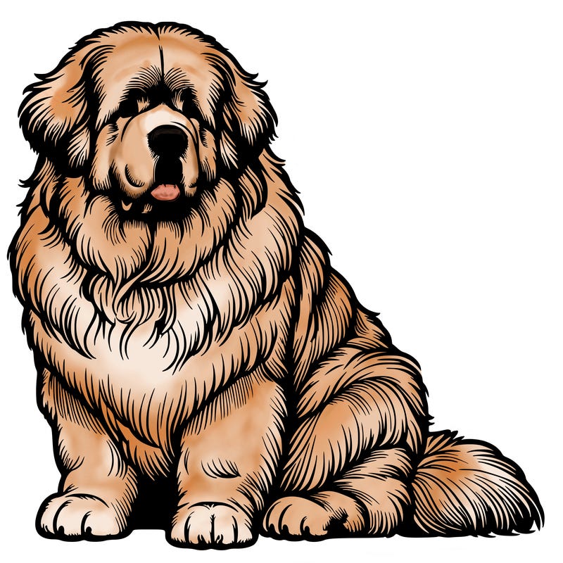 realistic newfoundland dog