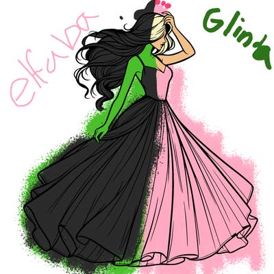 realistic woman with dress flowing in the wind