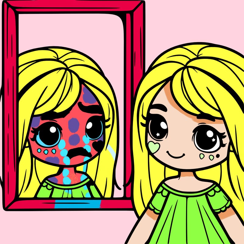 mirror pic of a girl