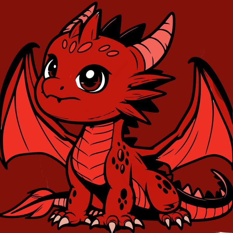 fierce baby night dragon
