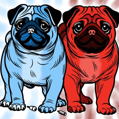 pug dogs