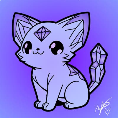 crystal kitten