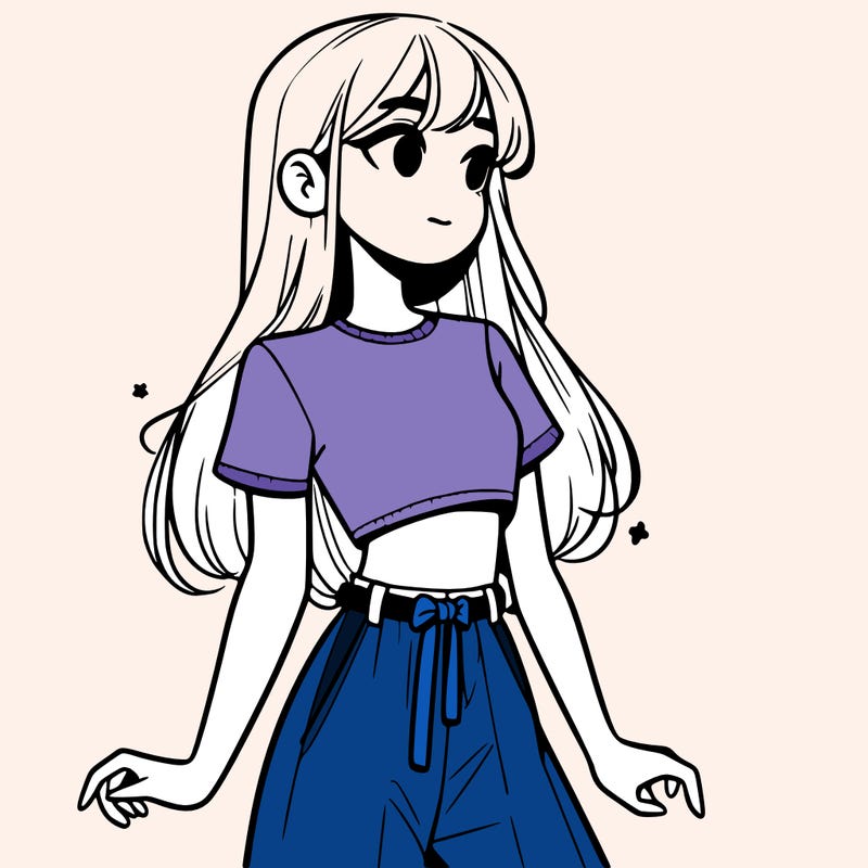 girl in a cute crop top