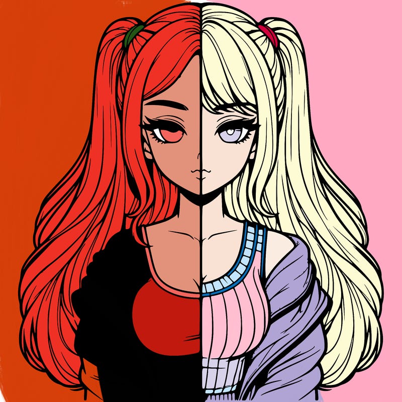 realistic girl split