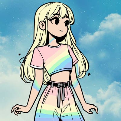 girl in a cute crop top