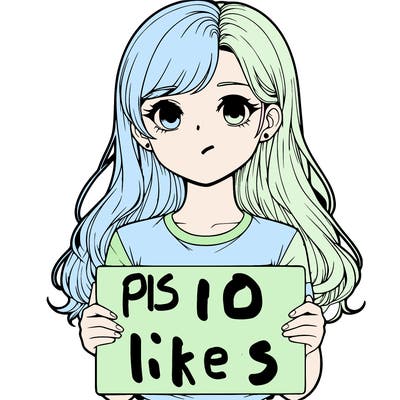 realistic girl holding a sign