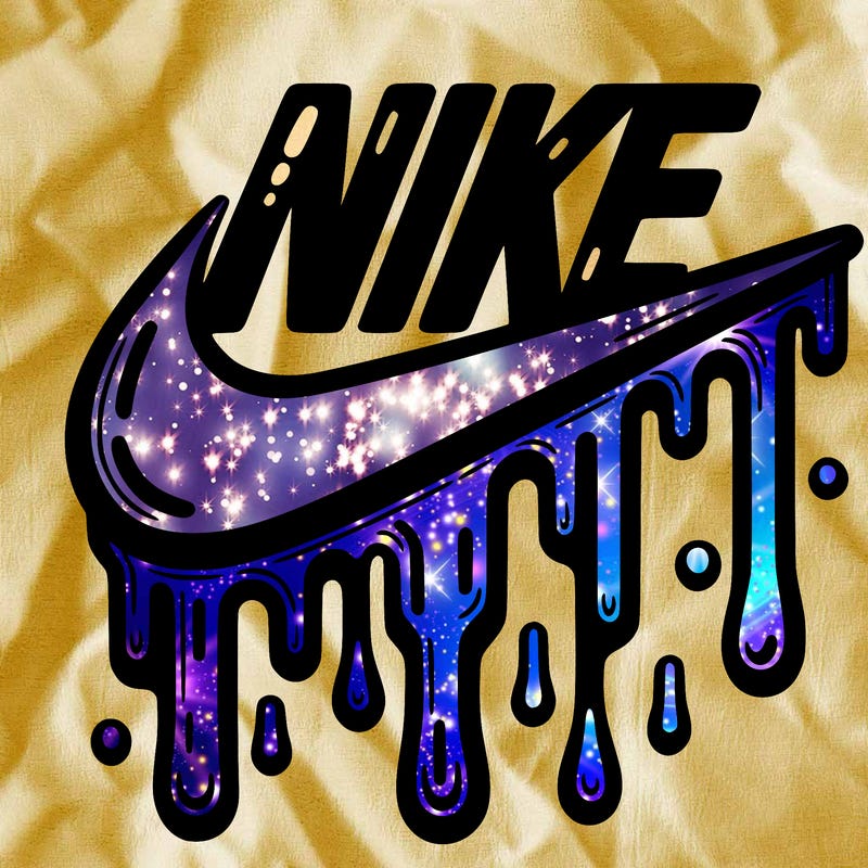 dripping nike logo