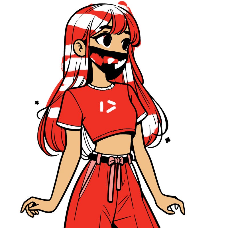 girl in a cute crop top