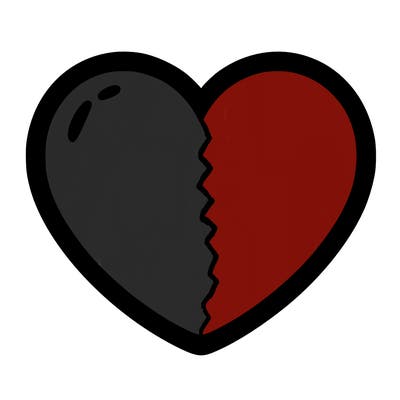 a blank heart
