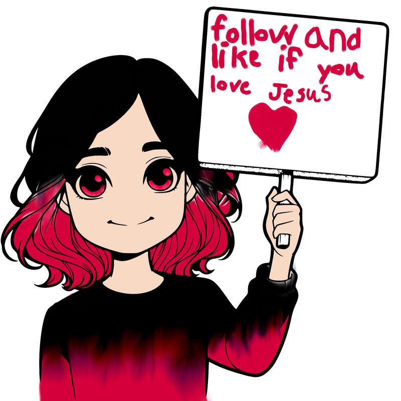 realistic girl holding up a sign