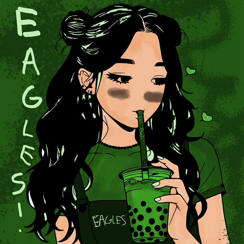 aesthetic realistic girl with boba